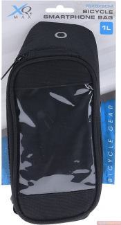 XQ Max Fahrradtasche 1L für Smartphone (schwarz, 13x8,3x22cm)