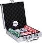 Preview: CHAMP Poker Set 100tlg mit Aluminiumkoffer (silber, 40cm × 7.5cm × 24cm, 4.5kg)