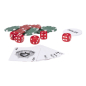 Preview: CHAMP Poker Set 100tlg mit Aluminiumkoffer (silber, 40cm × 7.5cm × 24cm, 4.5kg)