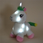 Preview: Funkelndes Einhorn mit 12 LEDs, 26cm, weiß, inkl. Batterien