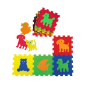 Preview: Spielteppich Puzzlematten Animals 7mm 9-tlg. 33x33 cm