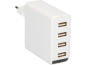 Preview: USB Charger 4x USB A Total 24W weiss LED Indikator