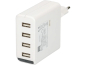 Preview: USB Charger 4x USB A Total 24W weiss LED Indikator