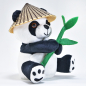 Preview: Laber-Panda, "Bao Bao", mit Hut und Bambus