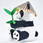 Preview: Laber-Panda, "Bao Bao", mit Hut und Bambus