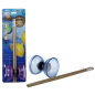 Preview: Diabolo transparent mit Licht in 3 Farben; H: 10cm; B: 11,2cm; L: 40cm