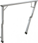 Preview: Berger Aluminium Rolltisch 115 x 78,5 cm