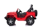 Preview: Kinderfahrzeug - Elektro Auto Jeep Wrangler Rubicon - Lizenziert - 12V10AH Akku + 4 Motoren + 2,4Ghz+Ledersitz+EVA -Rot