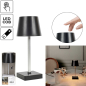 Preview: Led-Tischlampe Schwarz mit Touch-Funktion