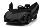 Preview: Elektro Kinderauto Schwarz "Lamborghini Sian" - Lizenziert - 12V Akku, 2 Motoren- 2,4Ghz Fernsteuerung, MP3, Ledersitz+EVA