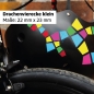 Preview: Drachenvierecke klein bunt Motive Aufkleber / Sticker