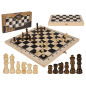 Preview: Holz-Brettspiel, Schach, ca. 34 x 34 cm