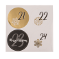 Preview: Schwarz/goldfarbener Adventskalender