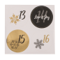 Preview: Schwarz/goldfarbener Adventskalender