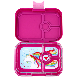 Yumbox Panino (4 Unterteilungen) Malibu Purple Einhorn Znüni Lunchbox