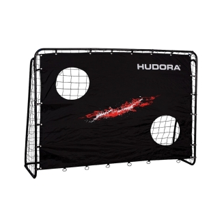 Hudora Fussballtor Trainer mit Torwand (213cm × 153cm × 76cm)