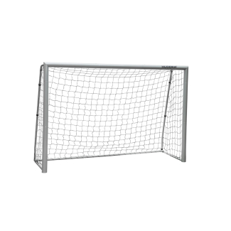 Hudora Fussballtor Expert 240 (grau, 240cm × 160cm × 85cm)