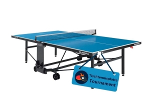 Hudora Tischtennistisch Tournament (blau, 184cm × 69.5cm × 155cm, 70kg)