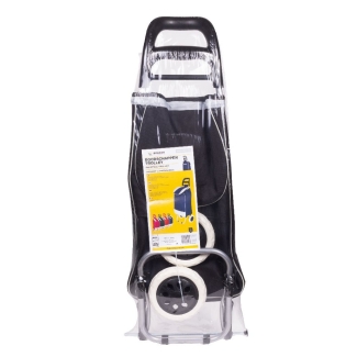 Einkaufswagen Einkaufstrolley schwarz - 92 x 32 x 21 cm - 40 Liter