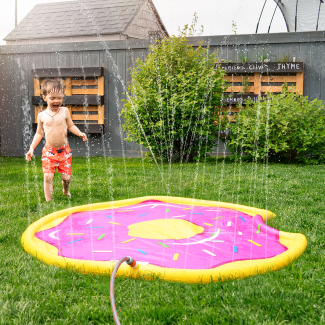 Wassersprinkler-Matte, aufblasbar, Donut, ca. 170cm