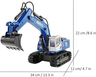 ferngesteuerter RC Bagger 1:16 Huina Blau 1331