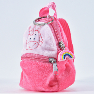 Friends2Go, Einhorn Sunny im Plüsch-Rucksack, 12,5x8x5,5cm