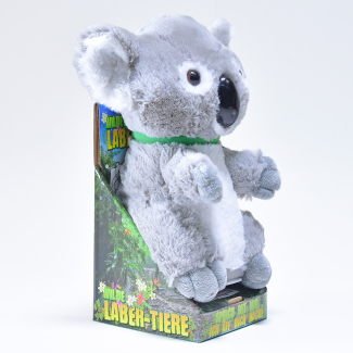 Laber-Koala "Travis", der alles nachplappert, inkl. Batterien, Plüschfigur