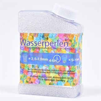 Wasserperlen, transparent, 220g, 10,8x5x8,5cm