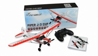 Amewi PIPER J-3 CUP ROT/WEISS, 3-KANAL RTF, GYRO, MODE 2