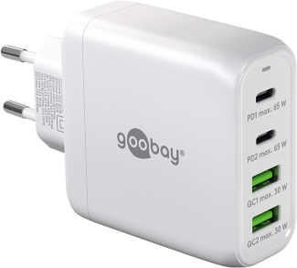 Goobay USB-C™ PD GaN Multiport-Schnellladegerät (68 W) weiß