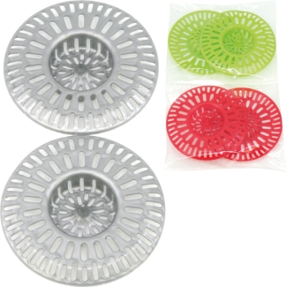 Abflußsieb 2er Set, 3-fach sortiert, 8cm