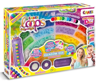 CRAZE Loops - Rainbow Box 1000 Loops