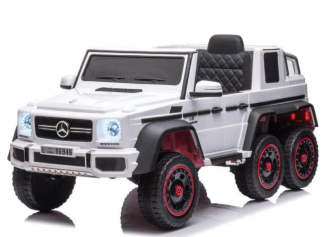 Kinderfahrzeug – Elektro Auto Mercedes G63 AMG 6×6 – lizenziert – 12V7AH Akku + 2,4Ghz + Ledersitz + EVA