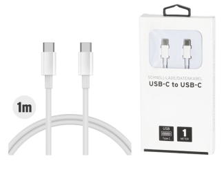 Ladekabel, USB-C to USB-C, 1 Meter