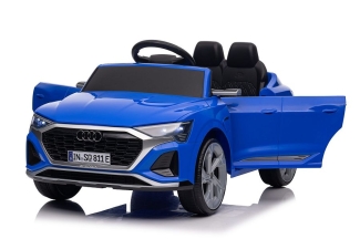 Kinderfahrzeug Blau – Elektro Auto “Audi SQ8” – lizenziert – 12V Akku und 2 Motoren- 2,4Ghz + MP3 + Leder + EVA