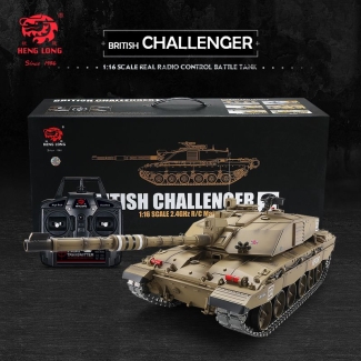 RC Panzer “Britischer Challenger 2” Heng Long 1:16 mit RS + Stahlgetriebe -2,4Ghz -V7.0 -PRO