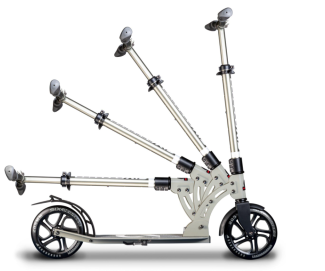 SIX DEGREES Aluminium Scooter 205mm grau