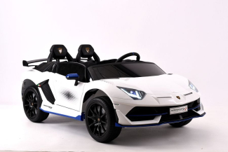 Elektro Kinderfahrzeug “Lamborghini Aventador SVJ Xago 2 Sitzer” – lizenziert -  MP3, Ledersitz + EVA