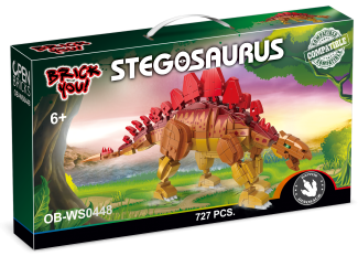 OPEN BRICKS - Dinosaurier - Stegosaurus (Klemmbaustein-Set)