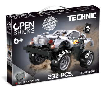 OPEN BRICKS - Monster Truck Silver