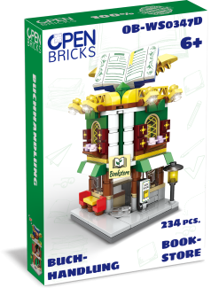 OPEN BRICKS - Buchladen (Klemmbaustein-Set)