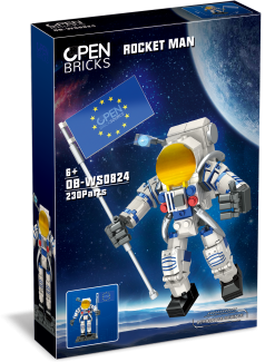 OPEN BRICKS - Space - Rocket Man (Astronaut aus Klemmbausteinen)