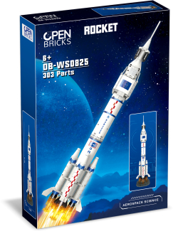 OPEN BRICKS - Space - Rocket (Rakete aus Klemmbausteinen)