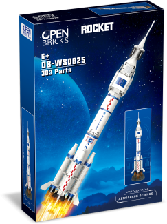 OPEN BRICKS - Space - Rocket (Rakete aus Klemmbausteinen)