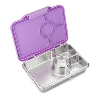 Yumbox Prêt — Auslaufsichere Bentobox aus Edelstahl — Violett