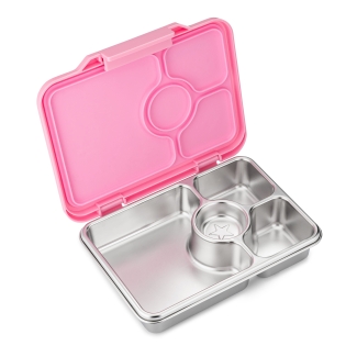 Yumbox Prêt — Auslaufsichere Bentobox aus Edelstahl — Pink