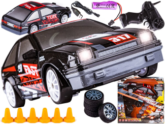 Drift Car 1:24 Ferngesteuertes RC Auto schwarz rot