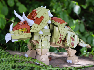 OPEN BRICKS - Dinosaurier - Triceratops (Klemmbaustein-Set)