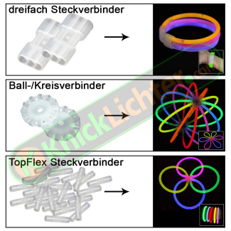 Knicklichter Party Box 2 go für vier Personen KNALLBUNT