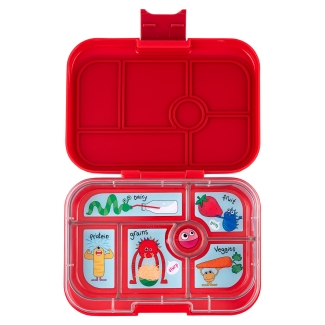 Yumbox Original (6 Unterteilungen) Wow Red Monsters Znüni Lunchbox